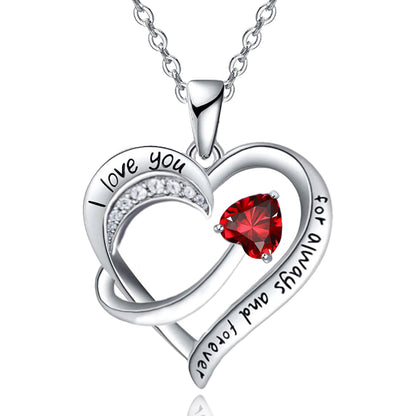 18k Platinum Plated Unique Design Heart Pendant Necklace