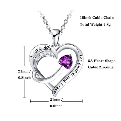 18k Platinum Plated Unique Design Heart Pendant Necklace