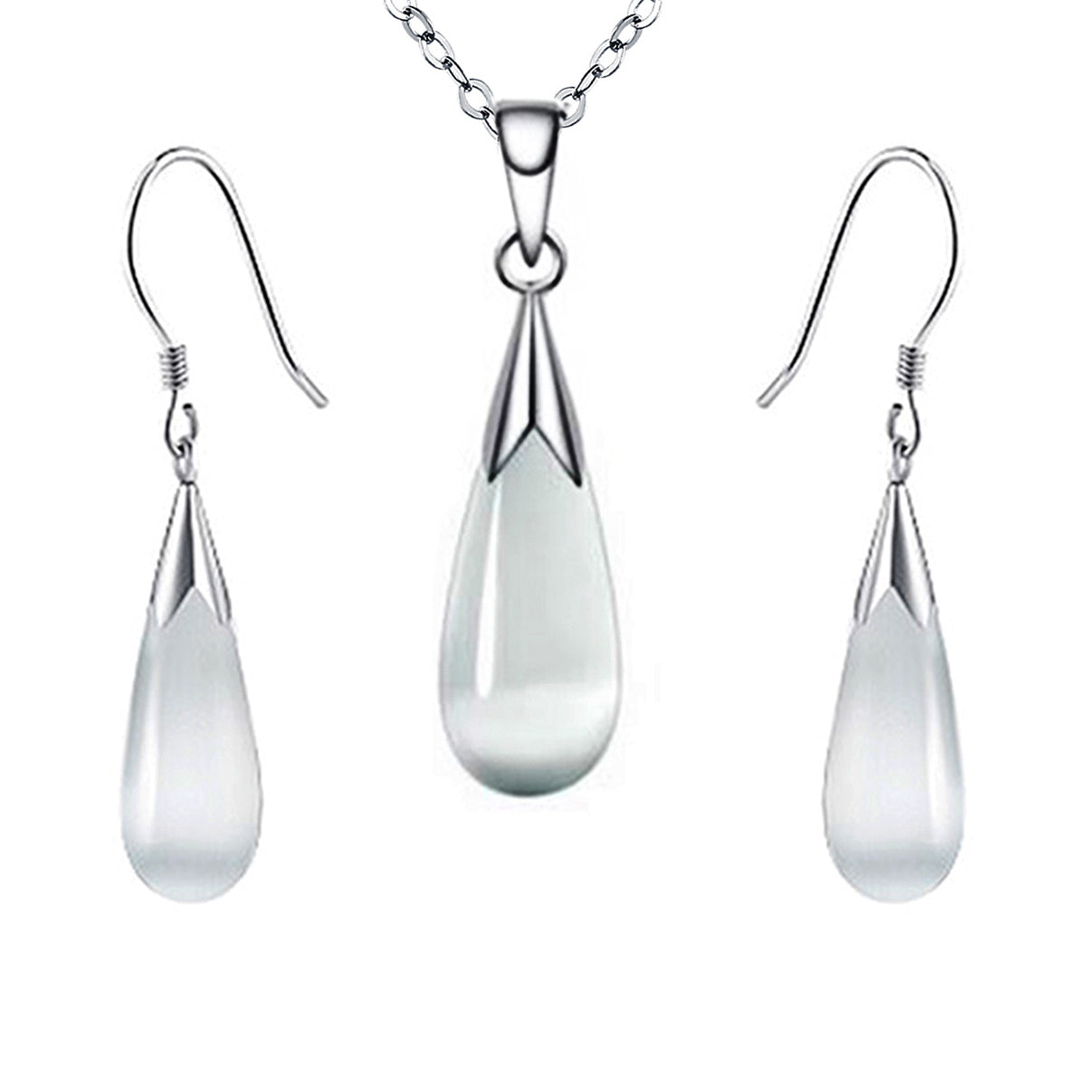 Water Drop Moonstone Women Jewelry Set