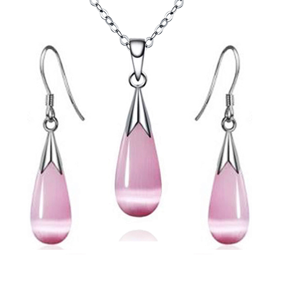 Water Drop Moonstone  Women Jewelry Set