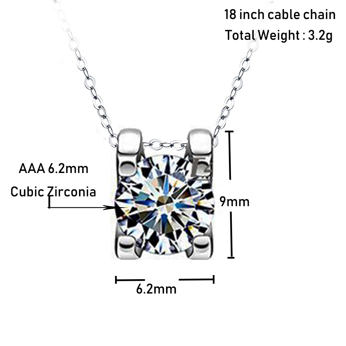 CZ Diamond Cubic Women Jewelry Set