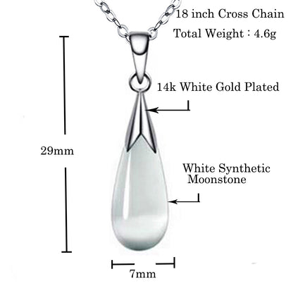 Water Drop Moonstone Women Jewelry Set