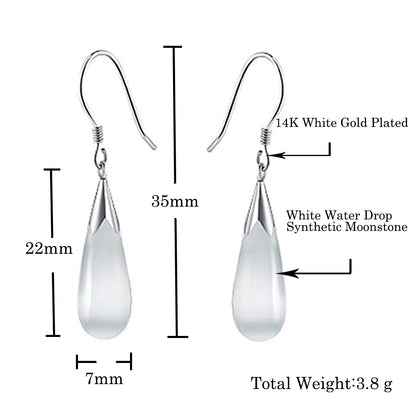 Water Drop Moonstone Women Jewelry Set