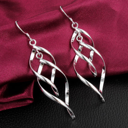 Interlocking Spirals Dangle Earrings